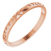 14K Geometric Band